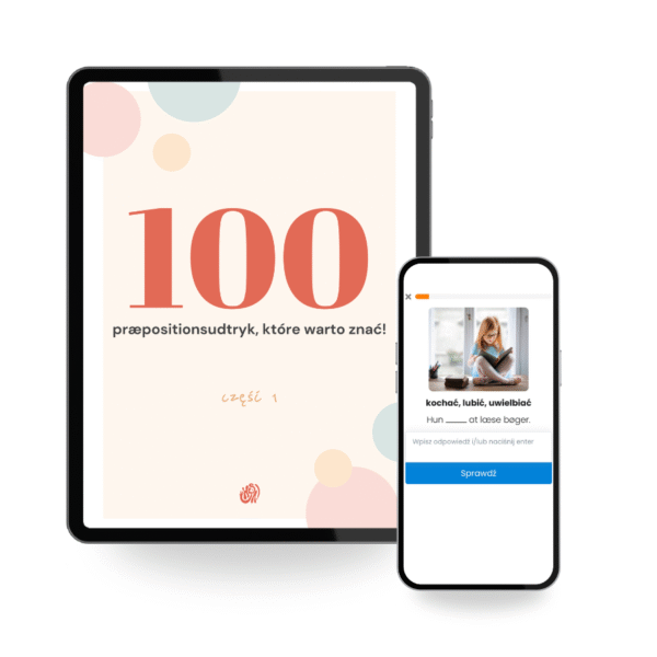 "100 præpositionsudtryk, które warto znać!" - e-book + fiszki