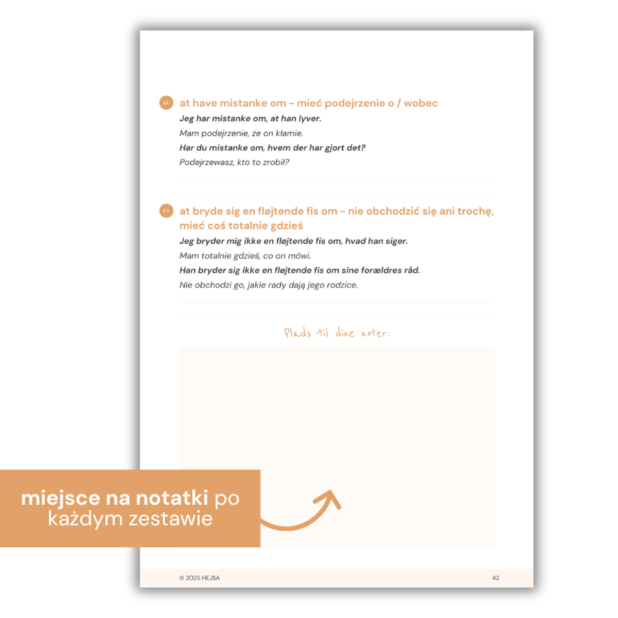 “100 præpositionsudtryk, które warto znać!” - część 2 - e-book + fiszki